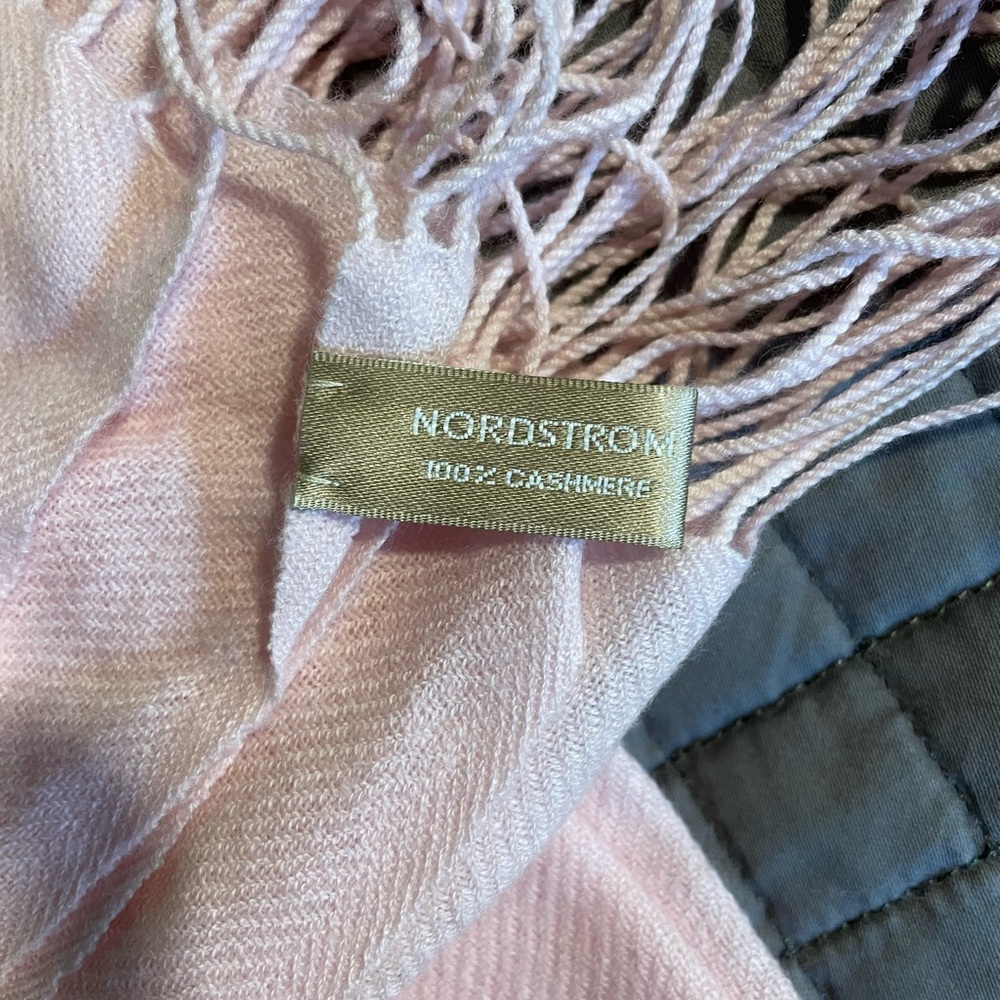 Nordstrom’s Pink Cashmere Scarf - Picture 2 of 3